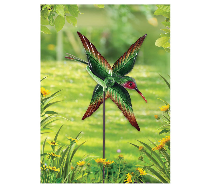 Sunset Vista Designs Hummingbird Spinner Stakes — View 2