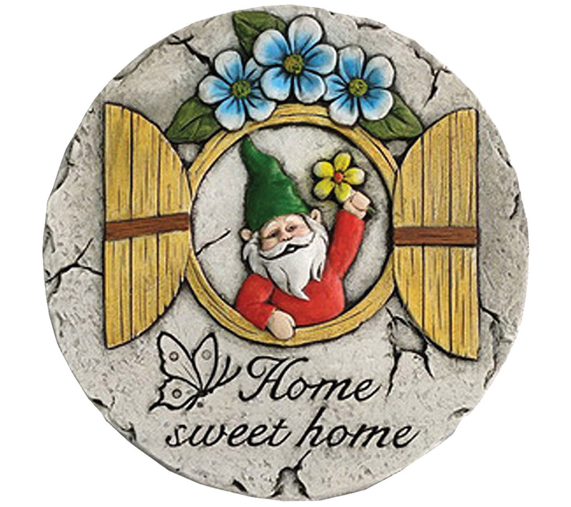 Santa's Workshop 10" Cement Gnome Stepping Stone — Main view
