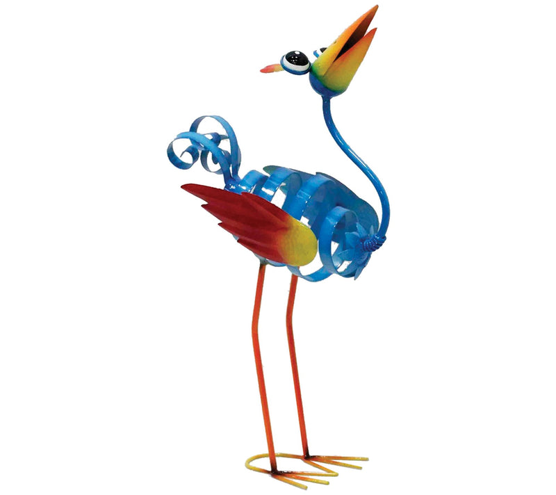 Santa's Workshop 20.3" Iron Blue Yard Bird — View 3