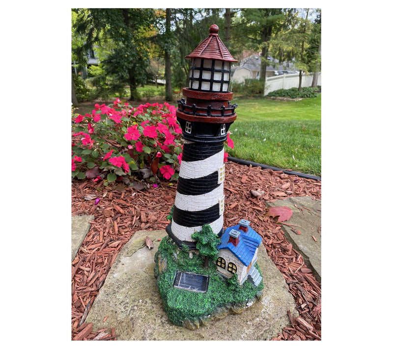 Santa's Workshop 19" Resin Solar Lighthouse — View 3