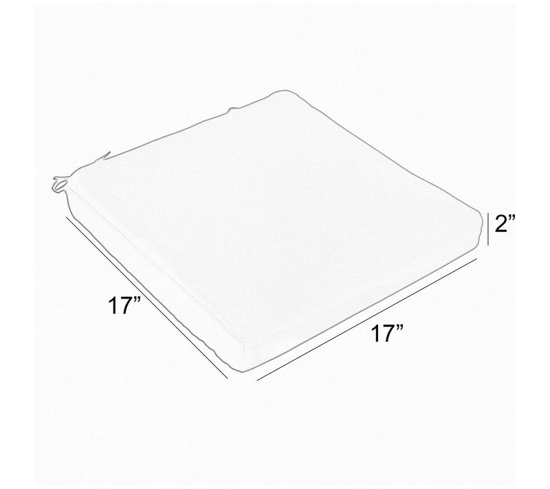 Sorra Home Outdoor Corded Chair Pad Set of 2 — View 3