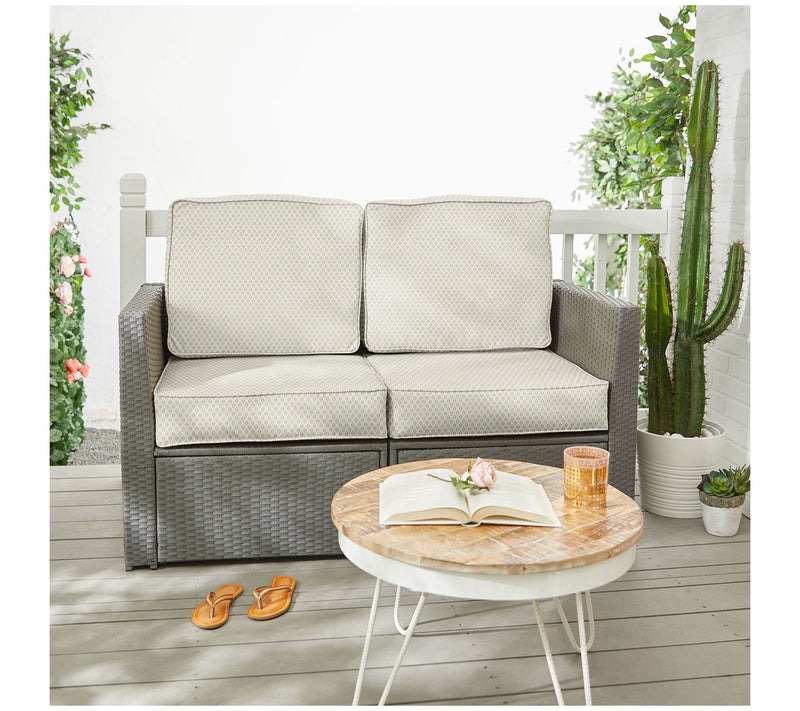 Sorra Home Outdoor Loveseat Cushion Set — View 4