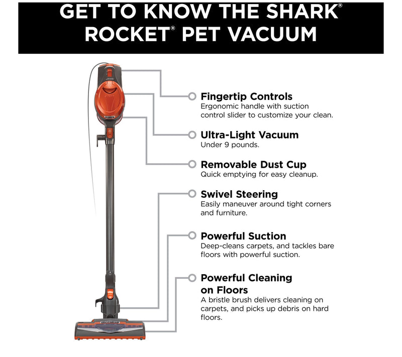 Shark Rocket Ultra-Light Weight Stick Vacuum — View 5