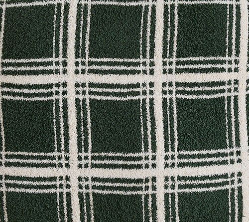 26" x 26" Feather Knit & Sherpa Plaid Pillow by Kim Gravel — View 6