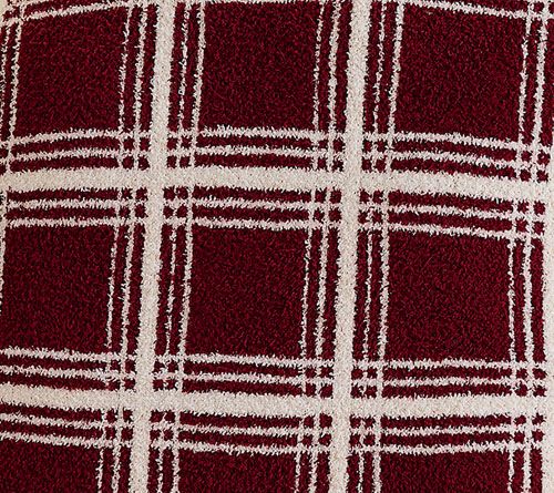 26" x 26" Feather Knit & Sherpa Plaid Pillow by Kim Gravel — View 4