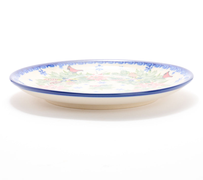 Lidia's Polish Pottery Hand Painted Holiday 7.5" Dessert Plate — View 2