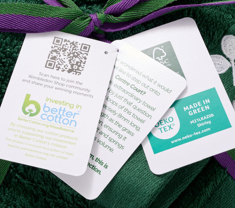 Wimbledon x Christy Set of 6 Egyptian Cotton Towels — View 11