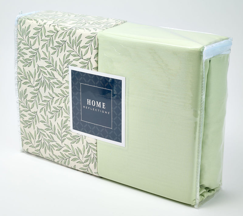 Home Reflections 2-Pack Cotton Sateen Sheet Set — View 22