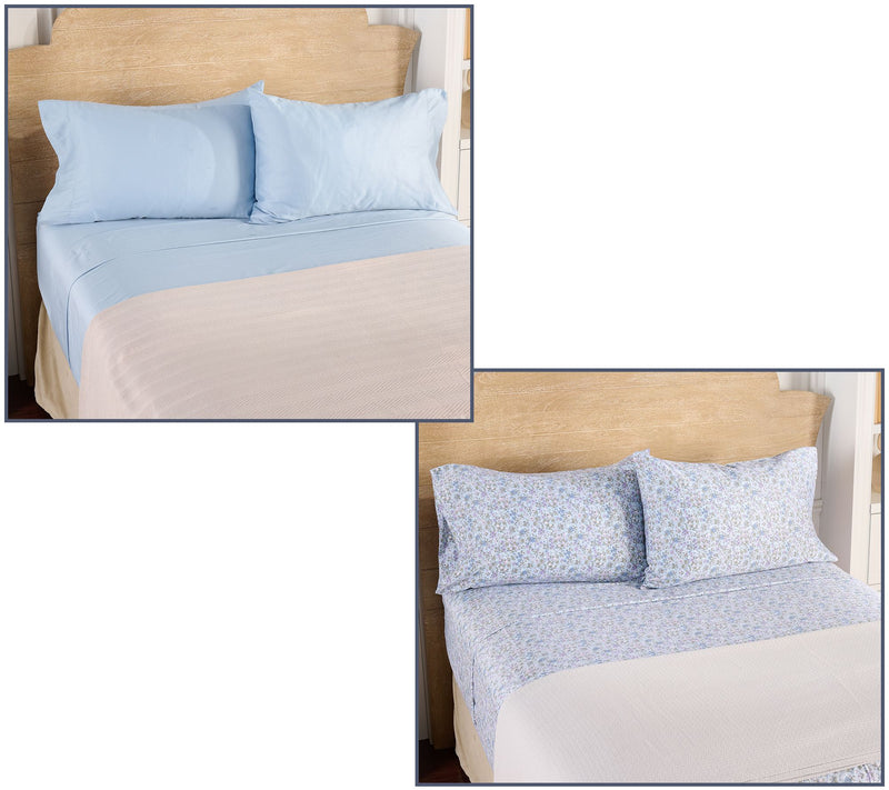Home Reflections 2-Pack Cotton Sateen Sheet Set — View 17