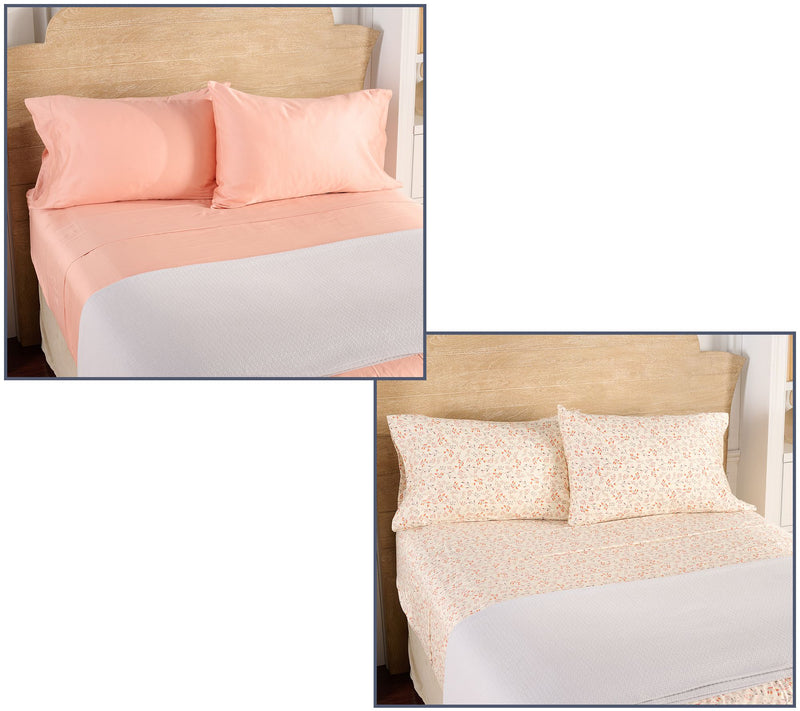 Home Reflections 2-Pack Cotton Sateen Sheet Set — View 20