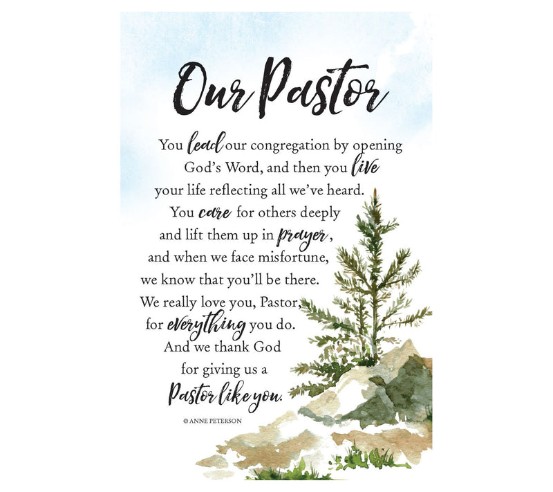 Dexsa Our Pastor Woodland Grace Series Wood Plaque — Main view