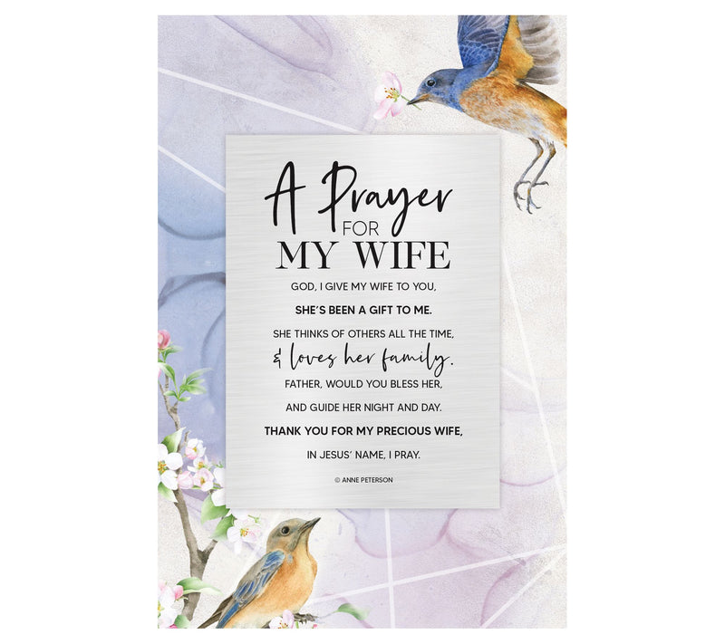 Dexsa Prayer For My Wife Wood Plaque with Easel — Main view