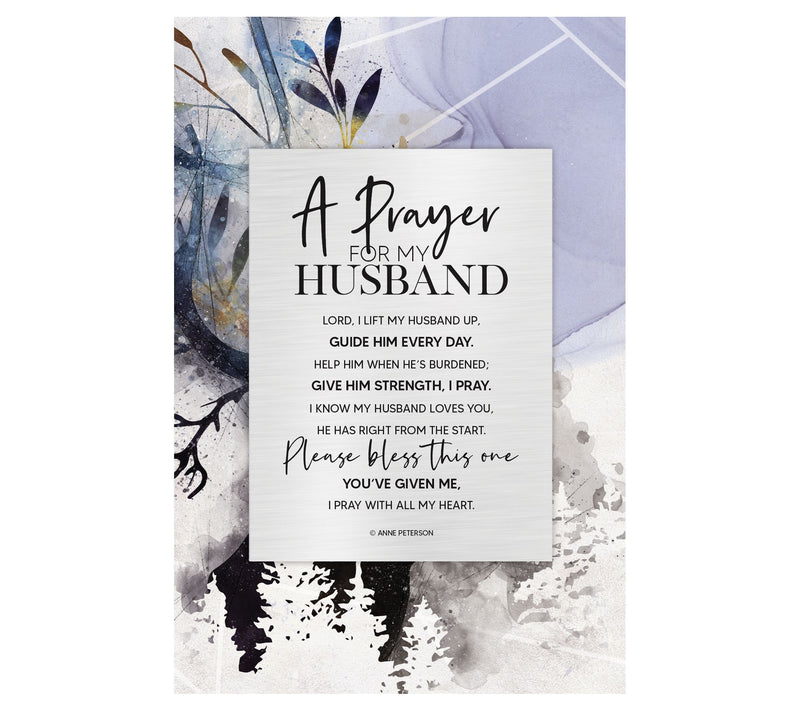Dexsa Prayer For My Husband Wood Plaque with Easel — Main view