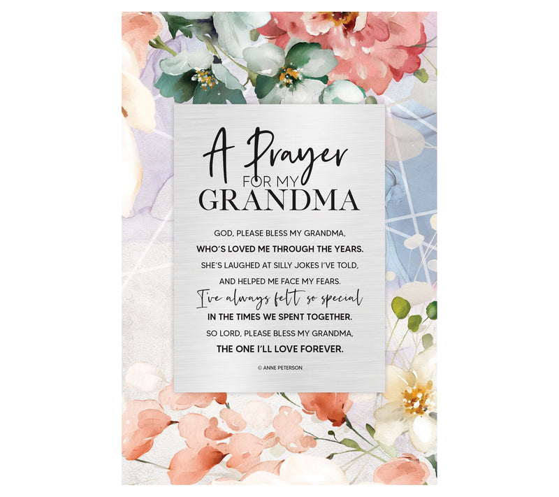 Dexsa Prayer For My Grandma Wood Plaque with Easel — Main view