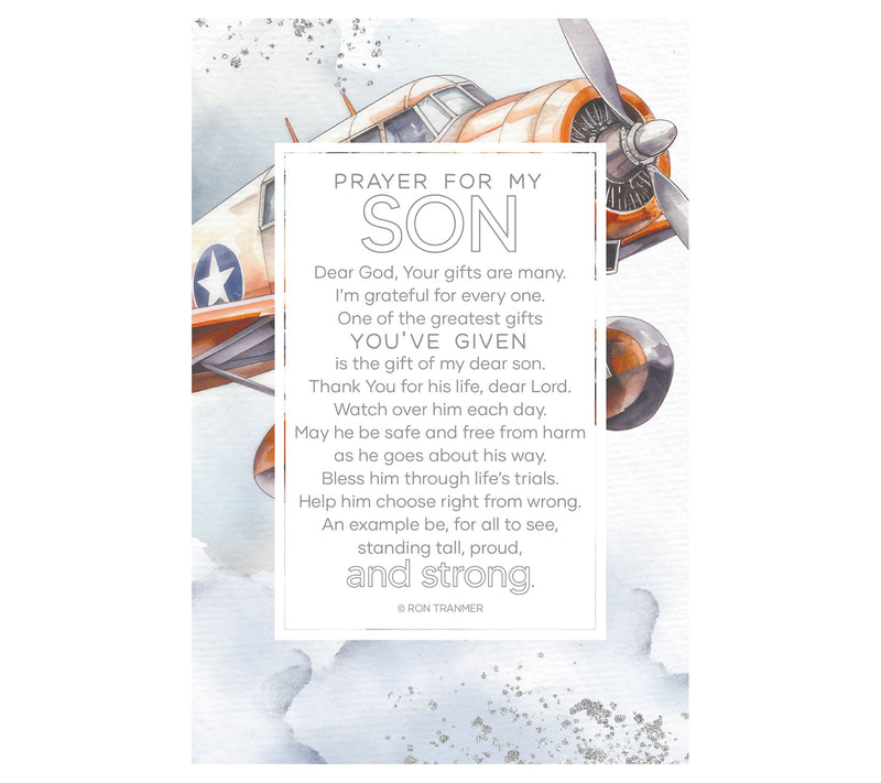 Dexsa Prayer For My Son Wood Plaque with Easeland Hook — Main view