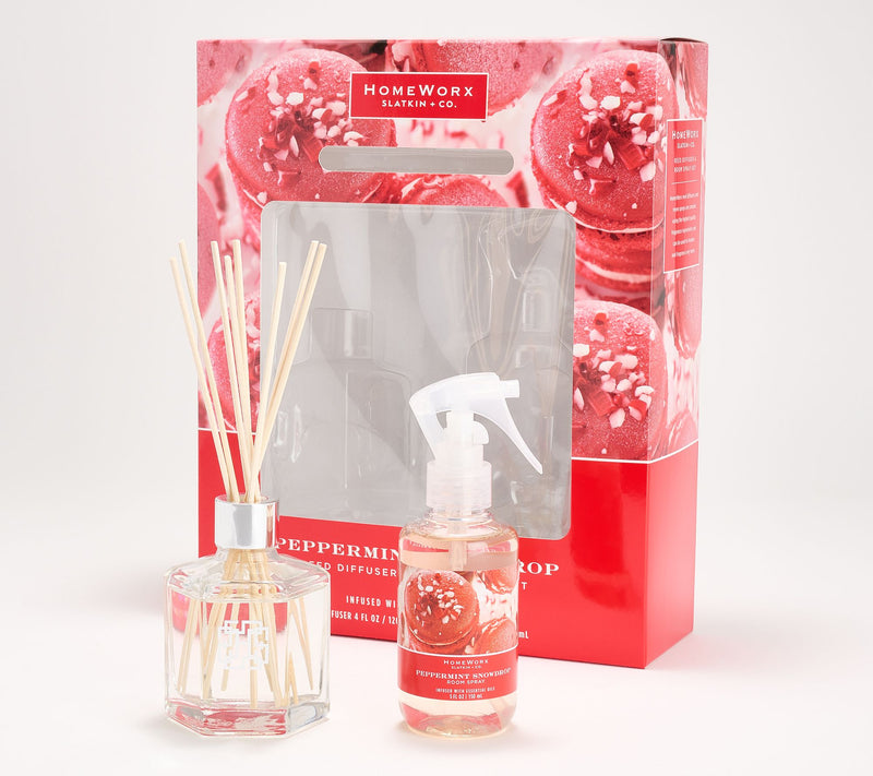 HomeWorx by Slatkin & Co. Holiday Reed Diffuser & Room Spray Set — View 4