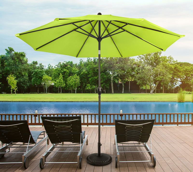 Pure Garden 10' Easy Crank Outdoor Patio Umbrella Auto Tilt — View 3