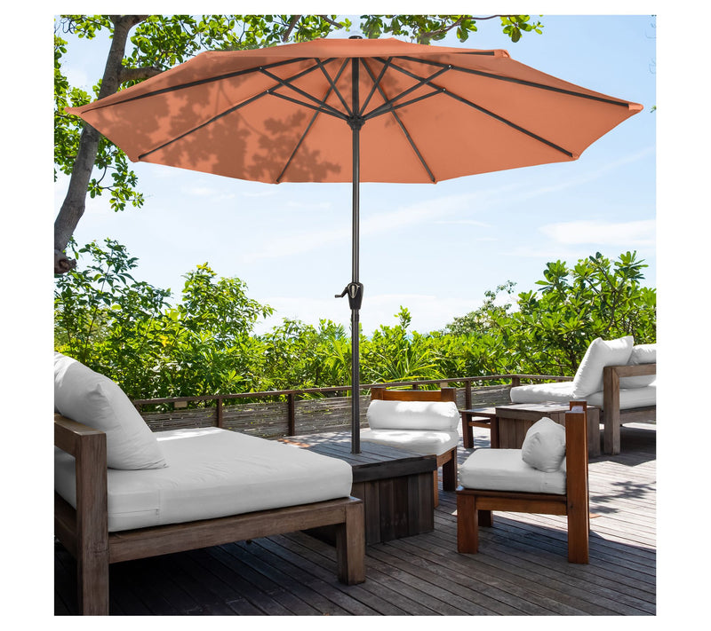 Pure Garden 9' Easy Crank Patio Umbrella Vented  Canopy — View 14