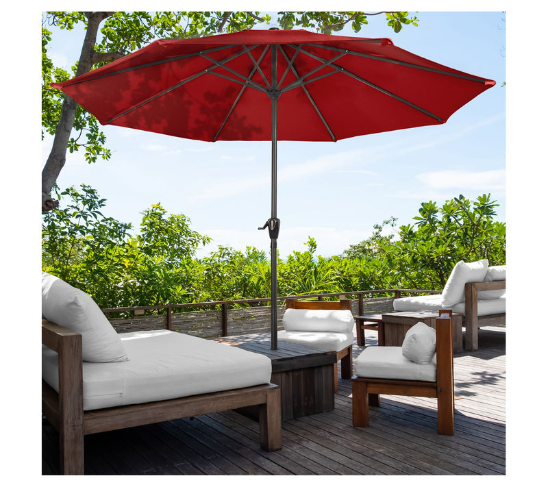 Pure Garden 9' Easy Crank Patio Umbrella Vented  Canopy — View 15