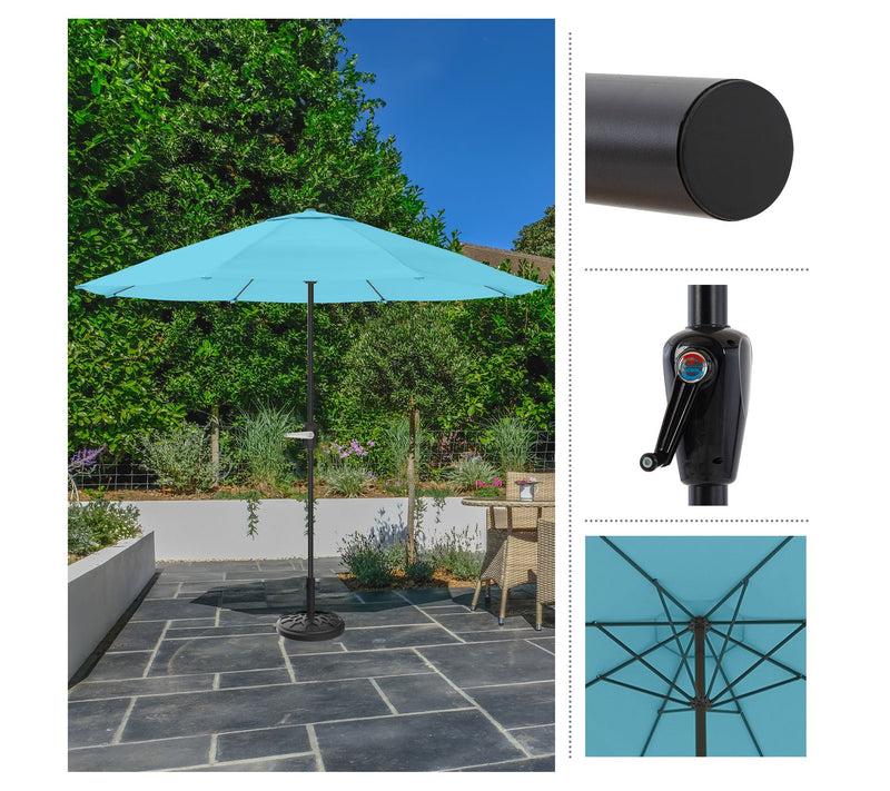 Pure Garden 9' Easy Crank Patio Umbrella Vented  Canopy — View 4