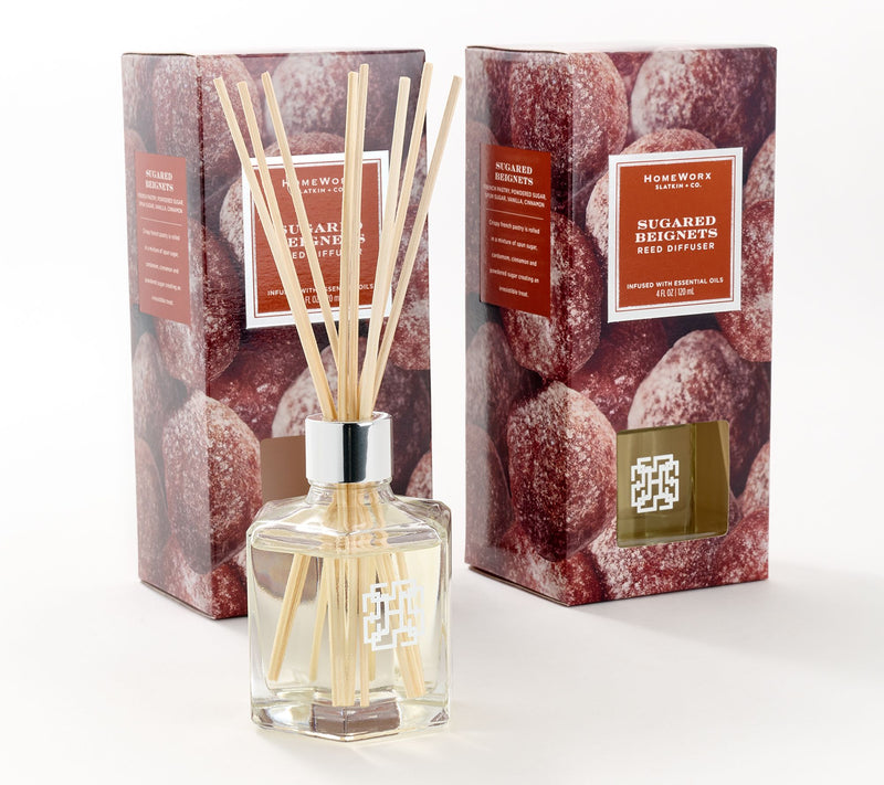 HomeWorx by Slatkin + Co. S/2 Sugared Beignets Reed Diffusers — Main view
