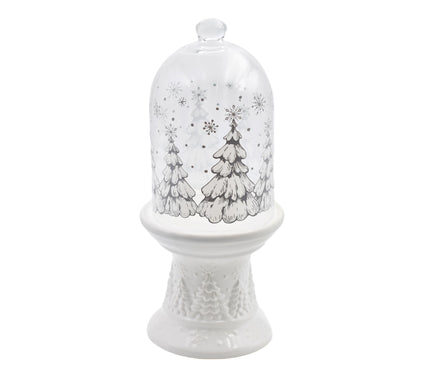 Temp-tations 15" Ceramic & Glass Decorative Cloche