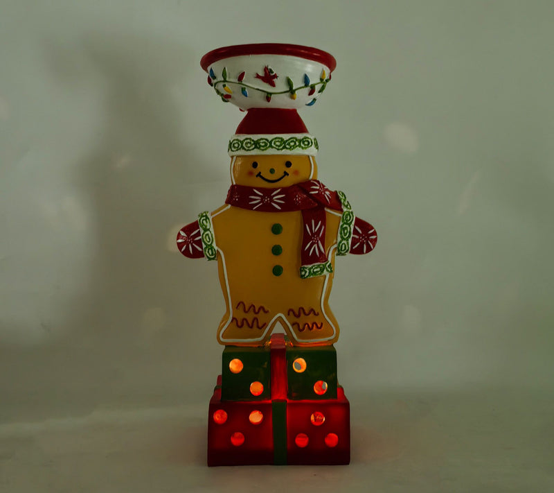 Temp-tations 12" Illuminated Resin Character Candle Holder — View 2