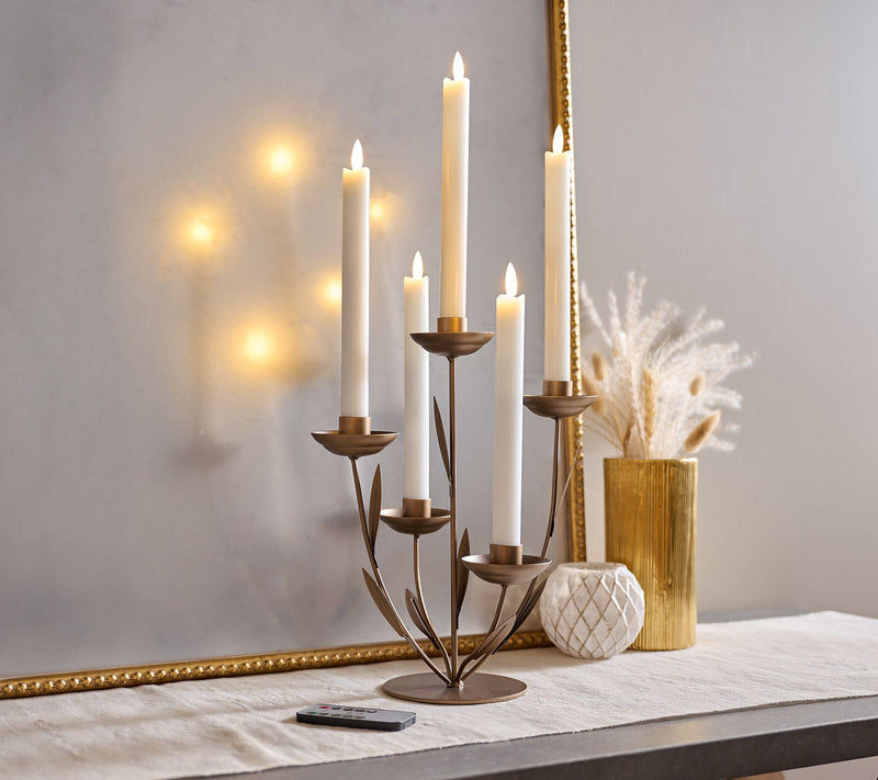 Home Reflections Metal Flower Candle Holder — Main view