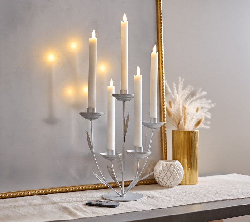 Home Reflections Metal Flower Candle Holder — View 7