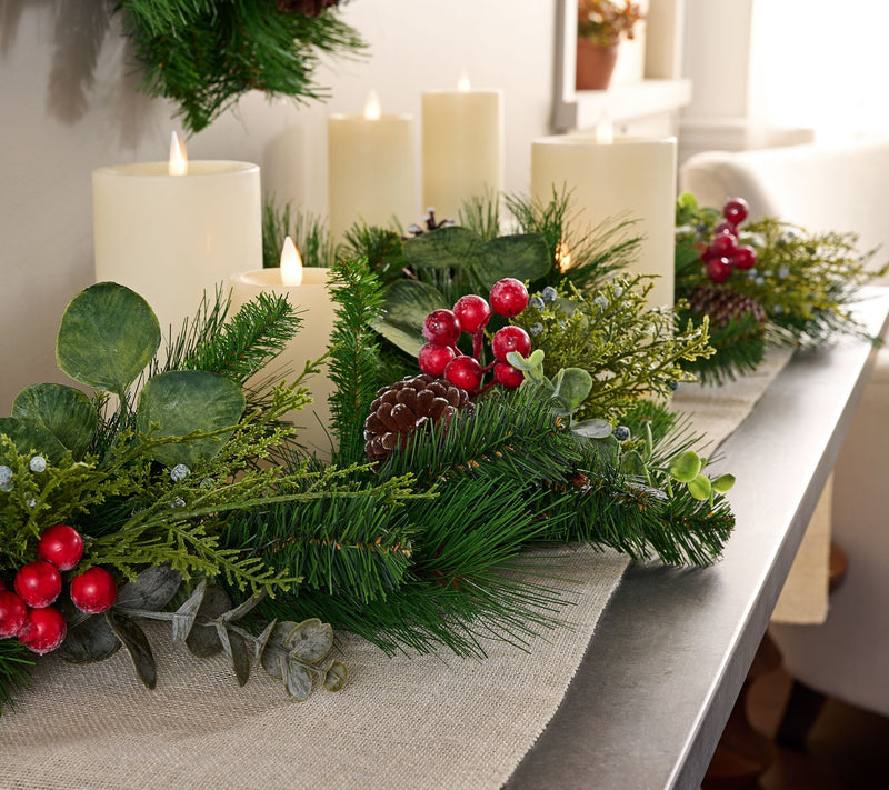 4' Berry, Pine & Eucalyptus Garland by Valerie — Main view