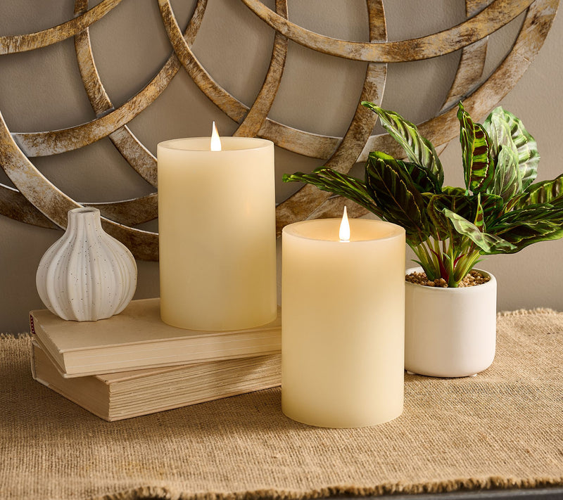 Set of 2 4" x 6" Candle Light Wax Candles by Valerie — Main view