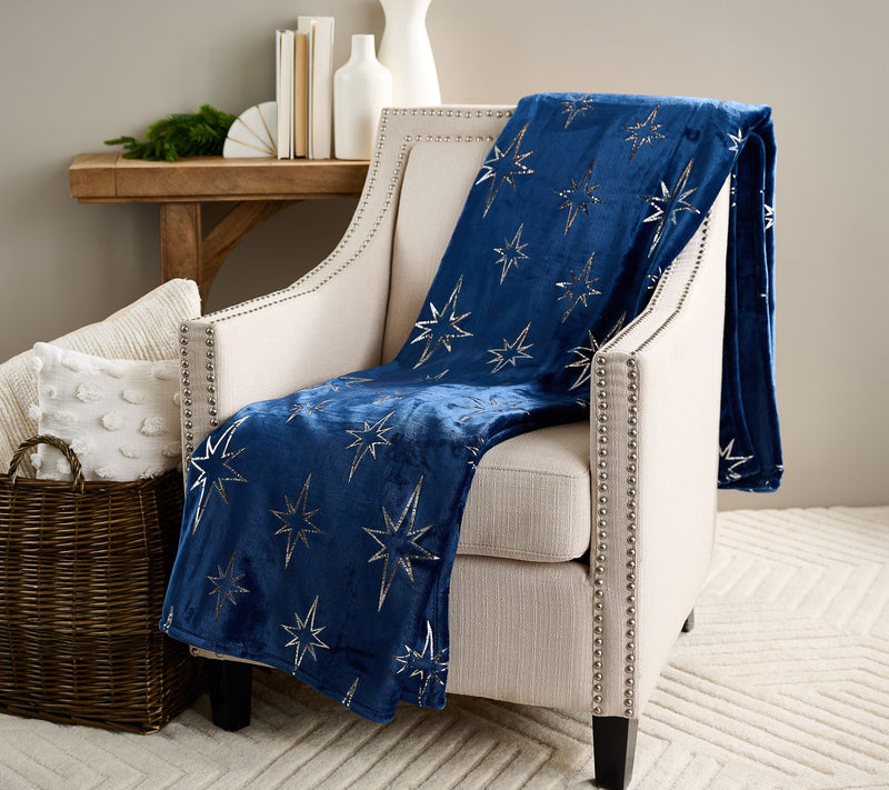 Berkshire Foiled Velvetsoft Holiday Icon 60x80 Throw — View 12