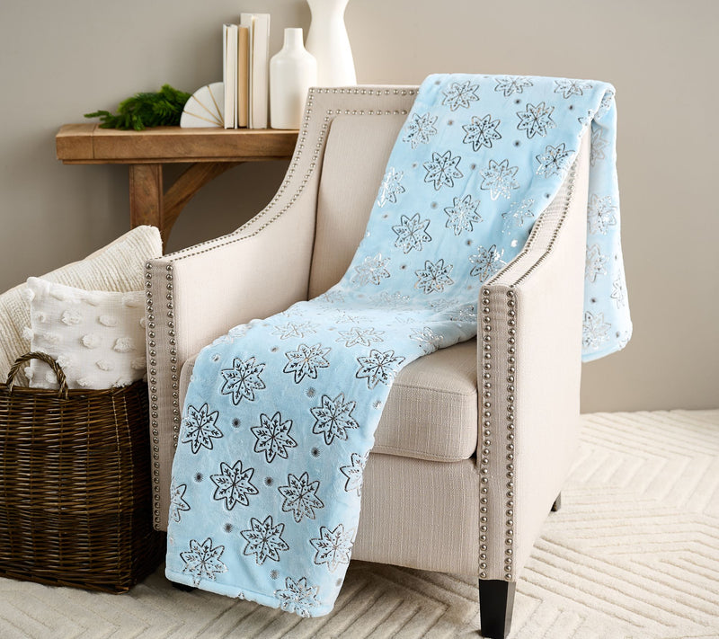 Berkshire Foiled Velvetsoft Holiday Icon 60x80 Throw — View 11