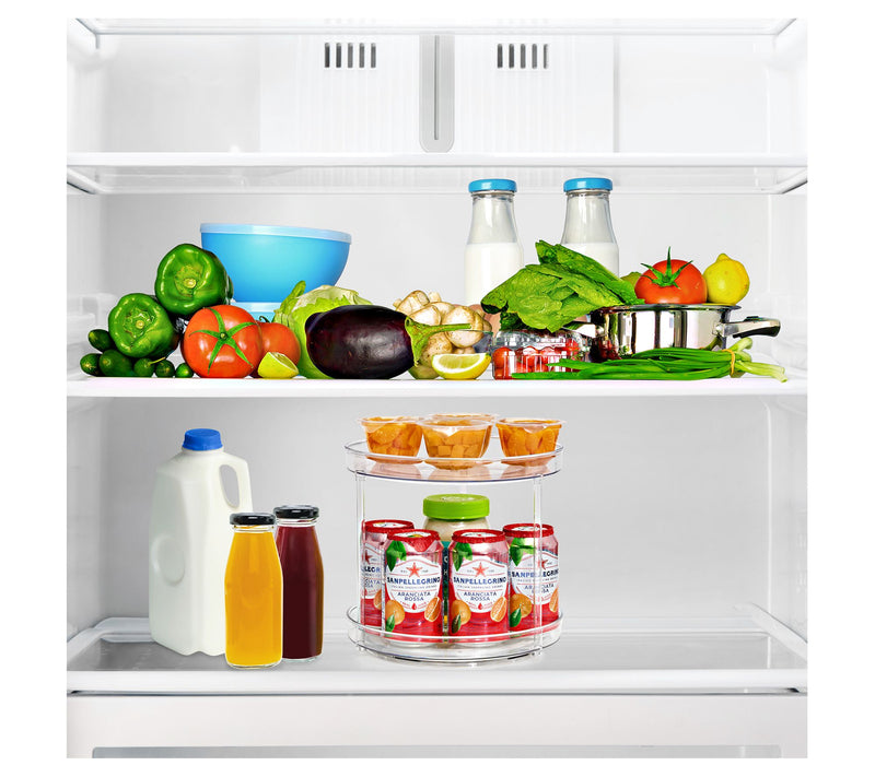 Sorbus 2 Pack 2 Tier Clear Lazy Susan Organizer — View 5