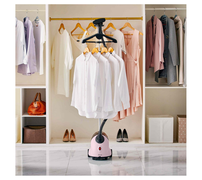 SALAV Standing Garment Steamer with Lint Remover Set — View 4