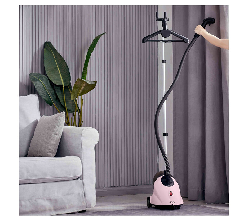 SALAV Standing Garment Steamer with Lint Remover Set — View 9