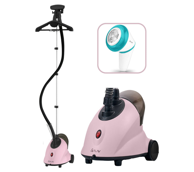 SALAV Standing Garment Steamer with Lint Remover Set — View 3