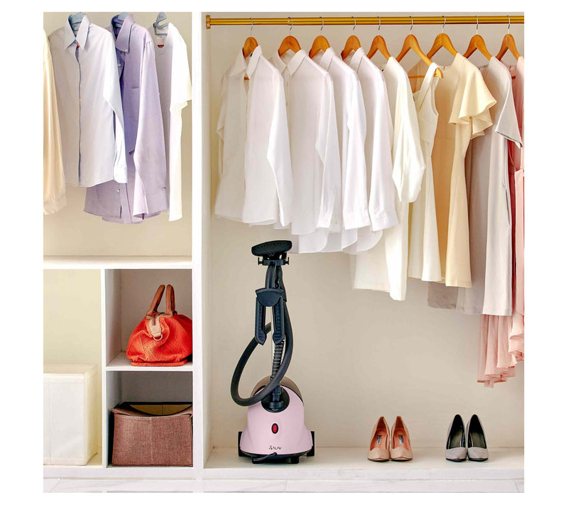 SALAV Standing Garment Steamer with Lint Remover Set — View 6