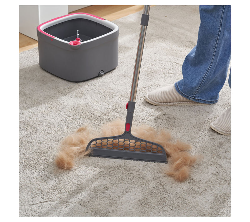 True & Tidy Mop & Bucket System with Silicone Floor Sweeper — View 10