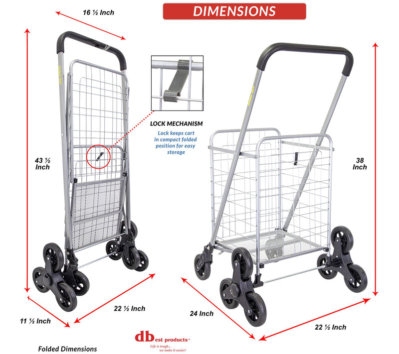 dbest products Stair Climber Cruiser Cart — View 5