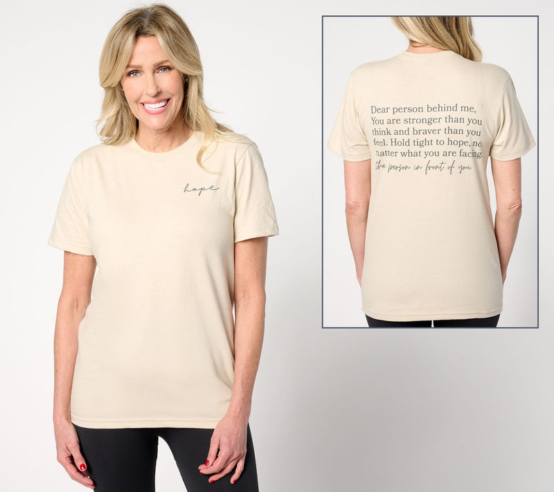 Vintage Sparrow Dear Person Behind Me Inspirational Message T-Shirt — View 12