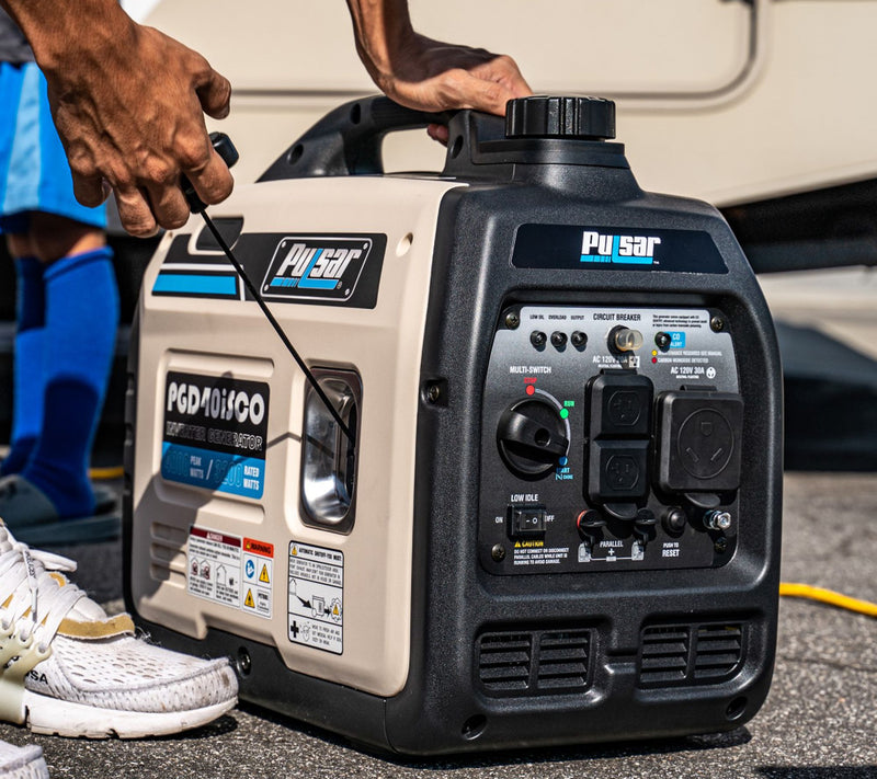 Pulsar 4,000 Watt Inverter Generator with CO Sentry — View 7