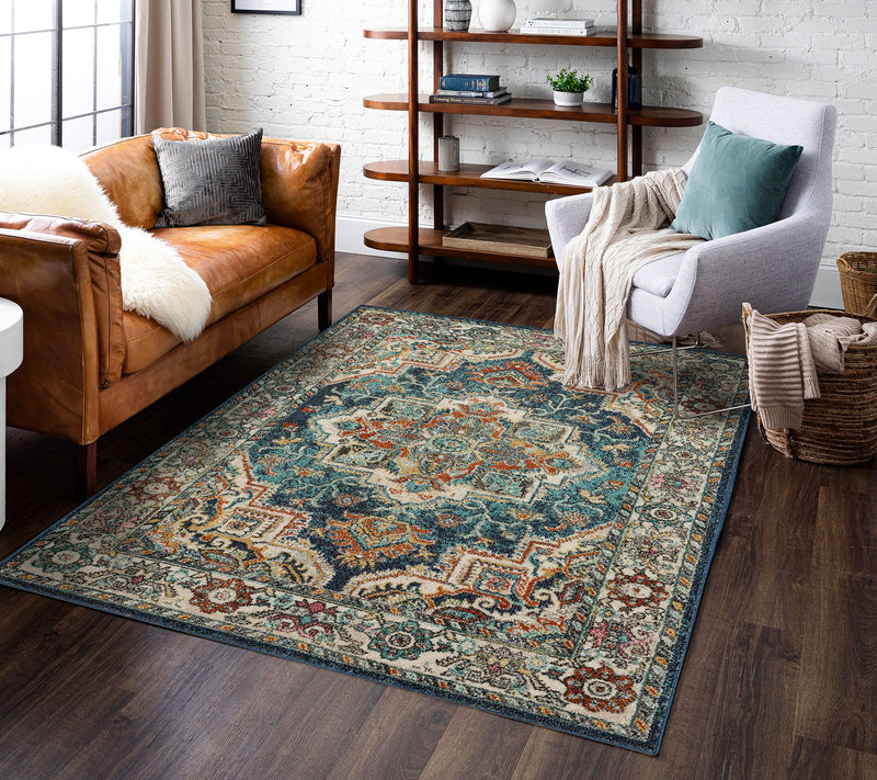 Mohawk Home Dellen Blue 7' 10" X 10' Area Rug — View 10