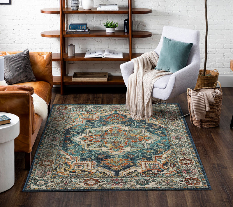 Mohawk Home Dellen Blue 7' 10" X 10' Area Rug — View 9