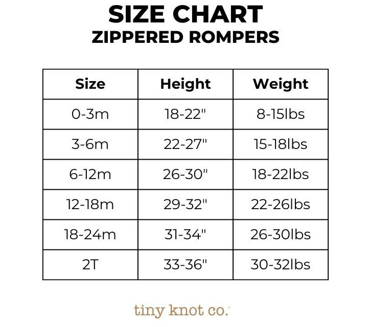Tiny Knot Co. Baby Convertible Zippered Romper- Spring — View 10