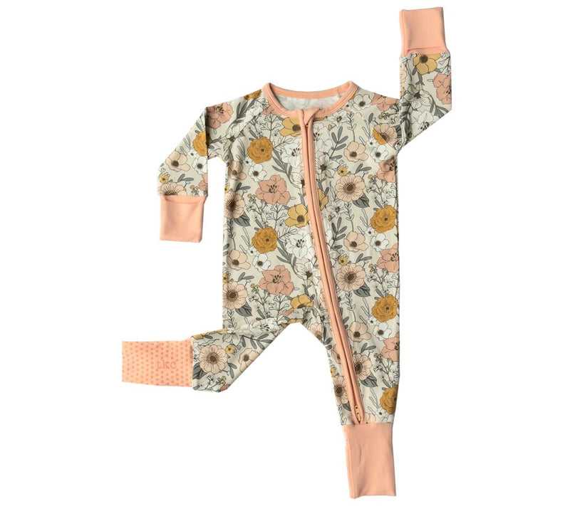 Tiny Knot Co. Baby Convertible Zippered Romper- Spring — View 16