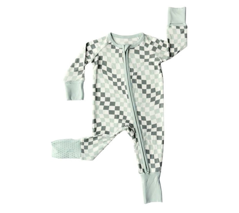 Tiny Knot Co. Baby Convertible Zippered Romper- Spring — View 8