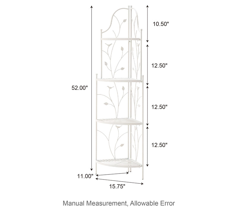 Glitzhome 52" 4 Shelf Corner Plant Stand & Storage Rack — View 4