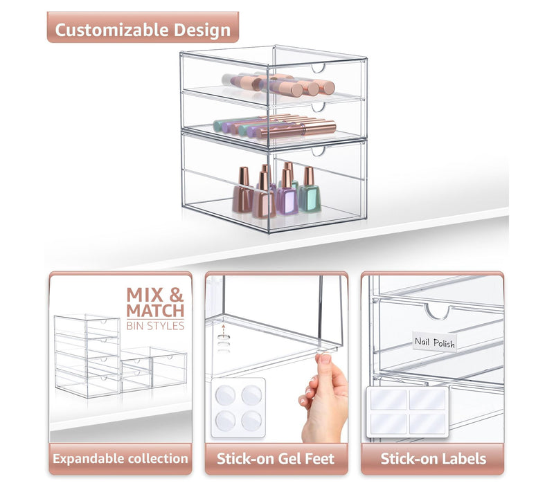 Sorbus Storage Organizers with 3 Drawers — View 5