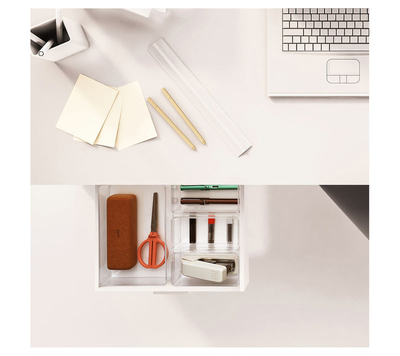 Sorbus Clear Drawer Organizer 4-Piece Set, Multi-Purpose Bins — View 8